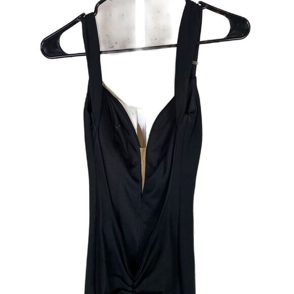 #702 SHERRI HILL Black Formal Open Back Gown - Picture 3 of 8